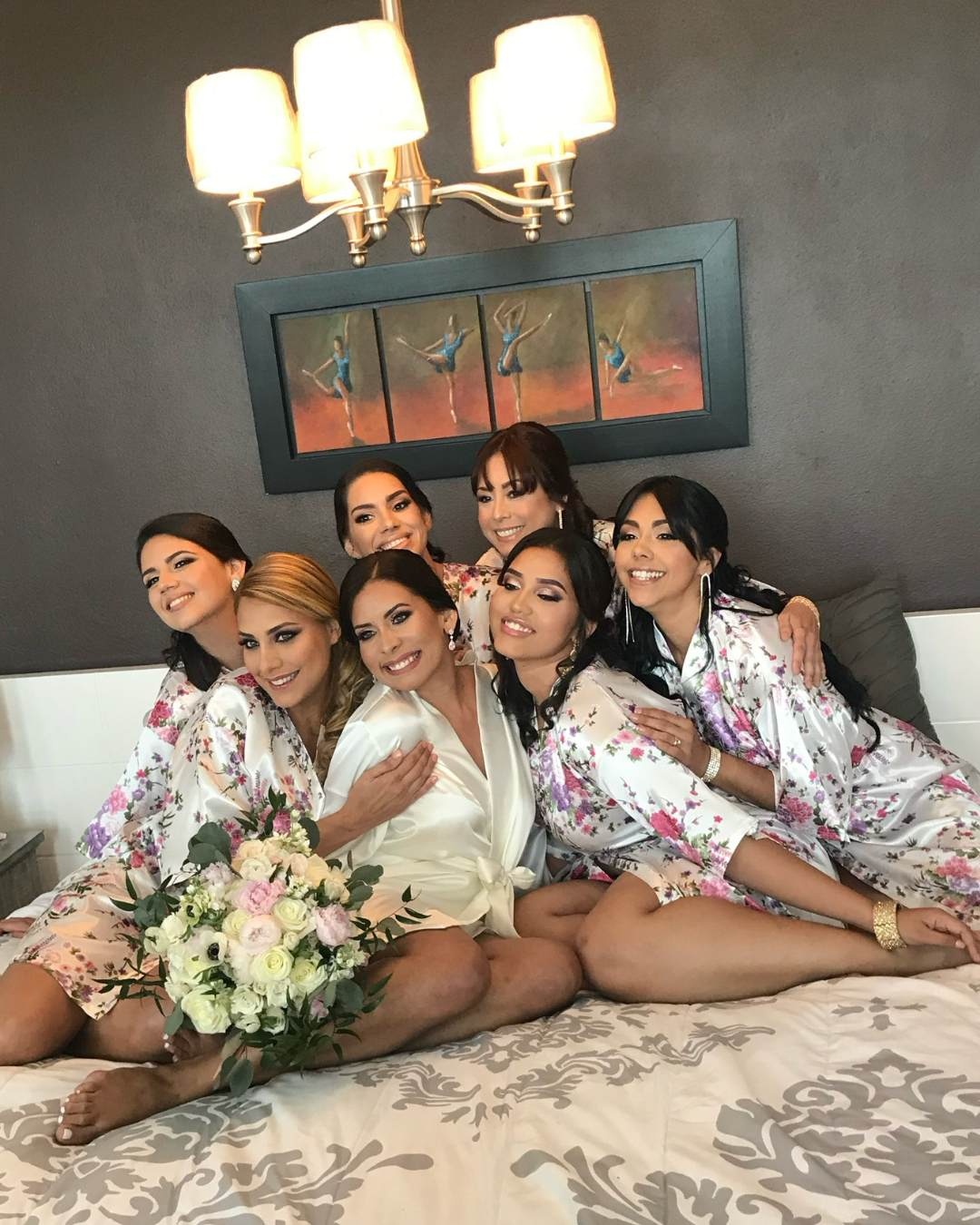 Fiesta nupcial y madre de la novia
